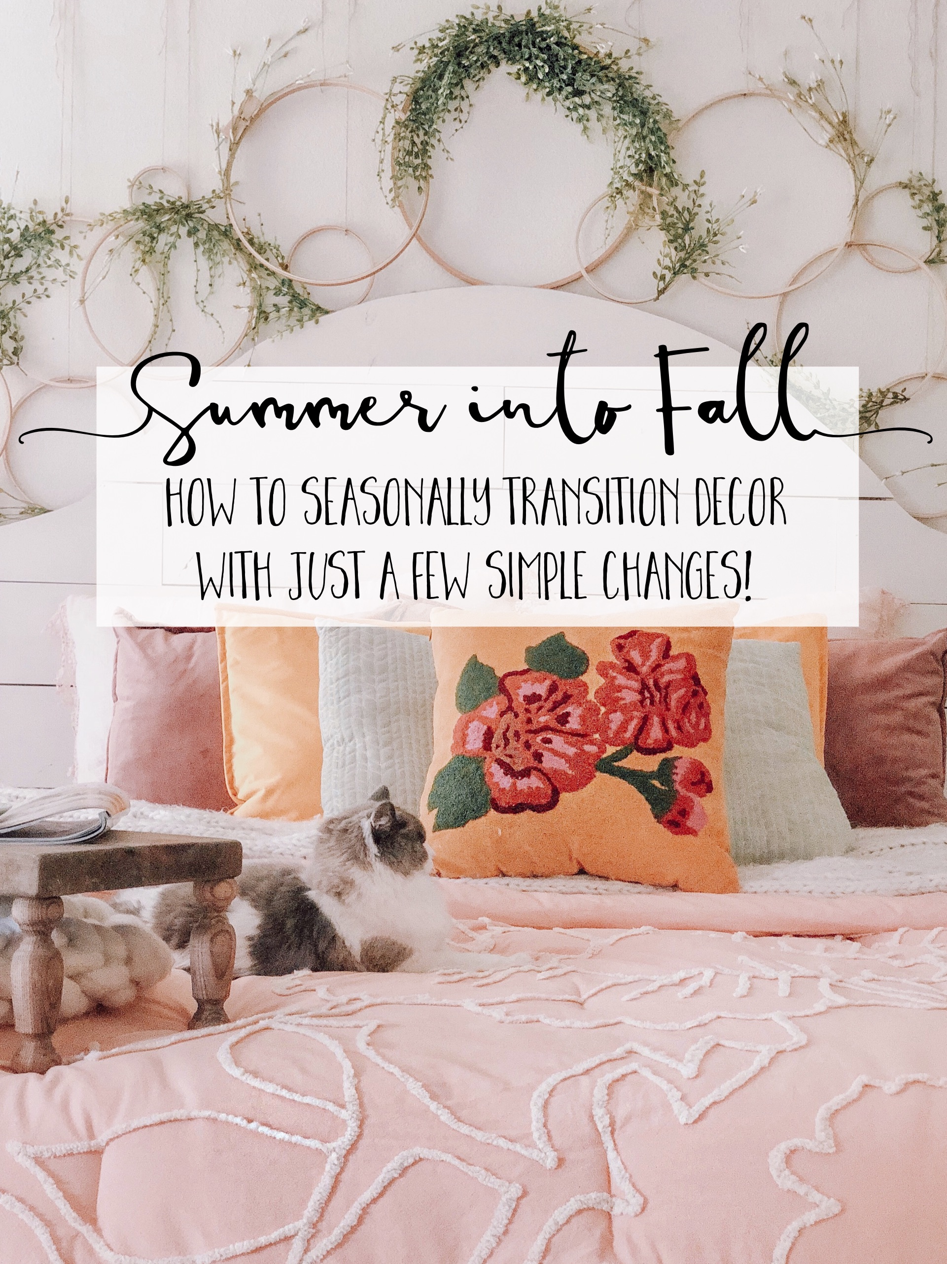 How to Decorate from Summer Into Fall! Cotton Stem