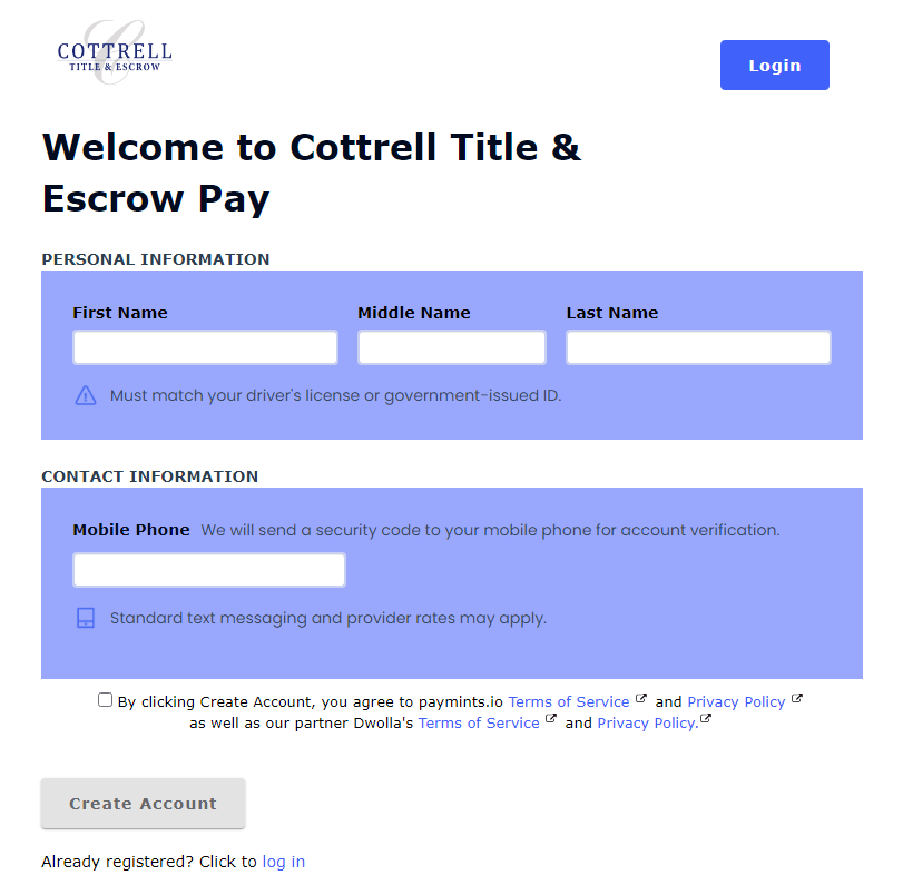 Cottrell Title launches Paymints.io Cottrell Title
