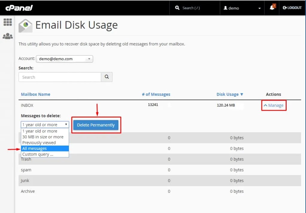 How To Purge Emails In Cpanel Couchdeck
