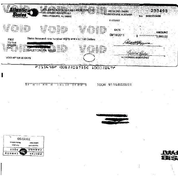 PSP Warn of Check Scam Coudy News