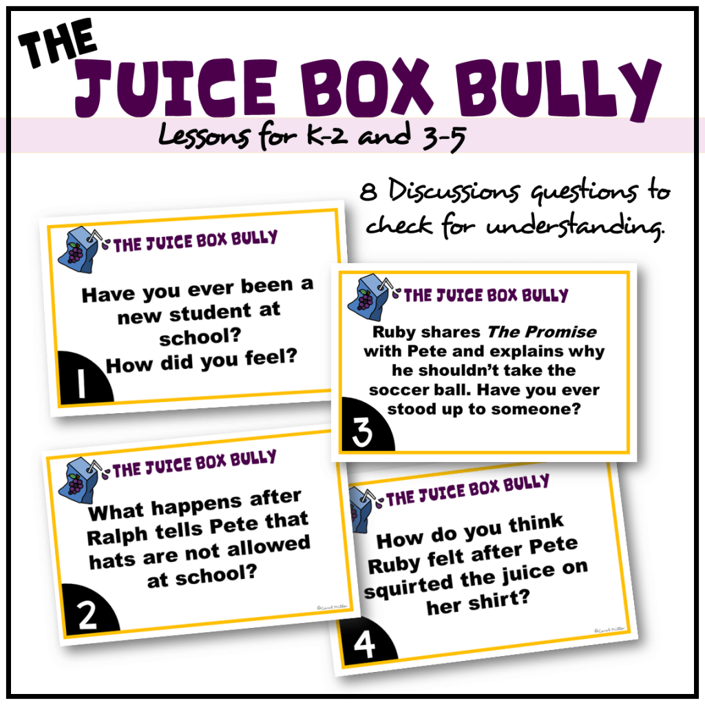 The Juice Box Bully Upstander vs Bystander Activities Counseling