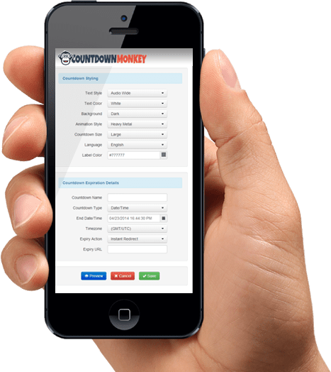 Countdown Monkey - Create Scarcity Timer Countdowns