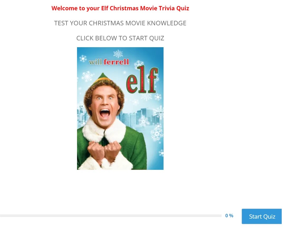 Elf Christmas Movie Trivia Quiz Countdown Until Christmas 2024