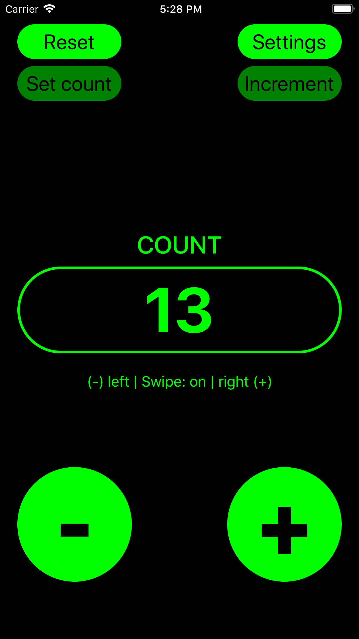 Tally Counter Plus Minus Counter