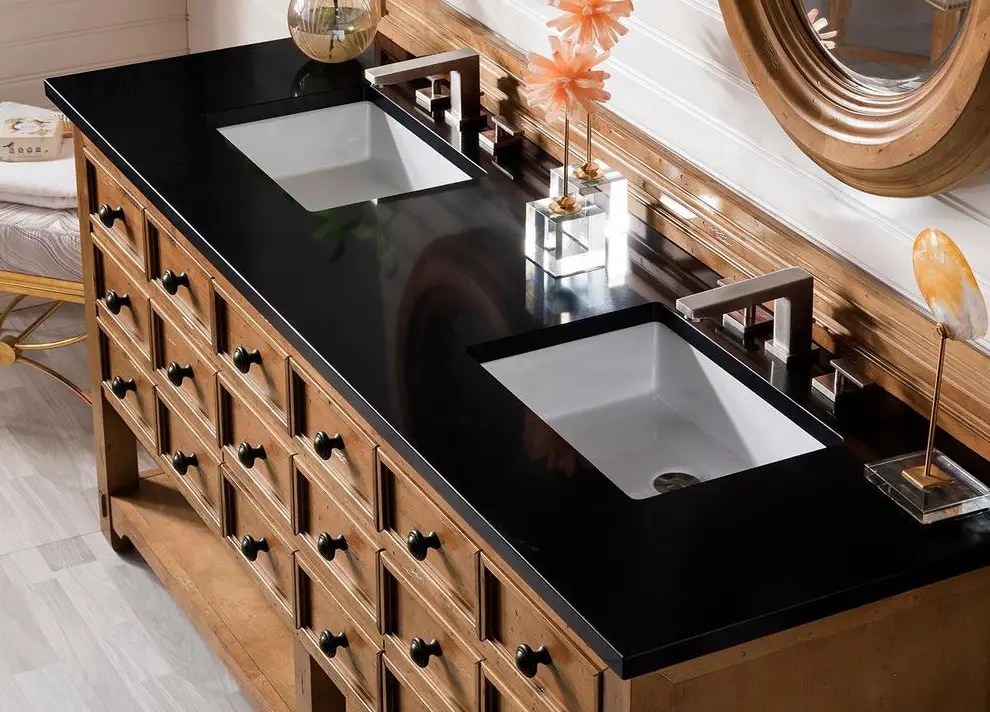 Black Bathroom Countertops and More Kitchen Countertops