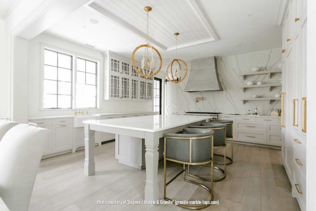 Eugene’s Marble & Granite manufacturing countertops in the Ravenel