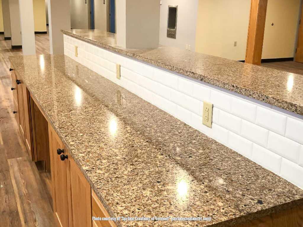 Surface Creations of Vermont manufacturing countertops in the