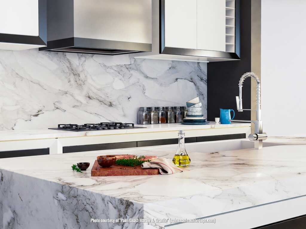 Palm Coast Marble & Granite manufacturing countertops in the Palm