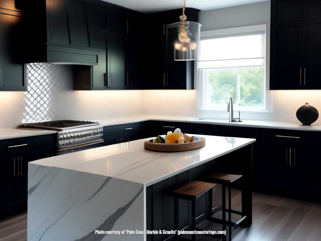 Palm Coast Marble & Granite manufacturing countertops in the Palm