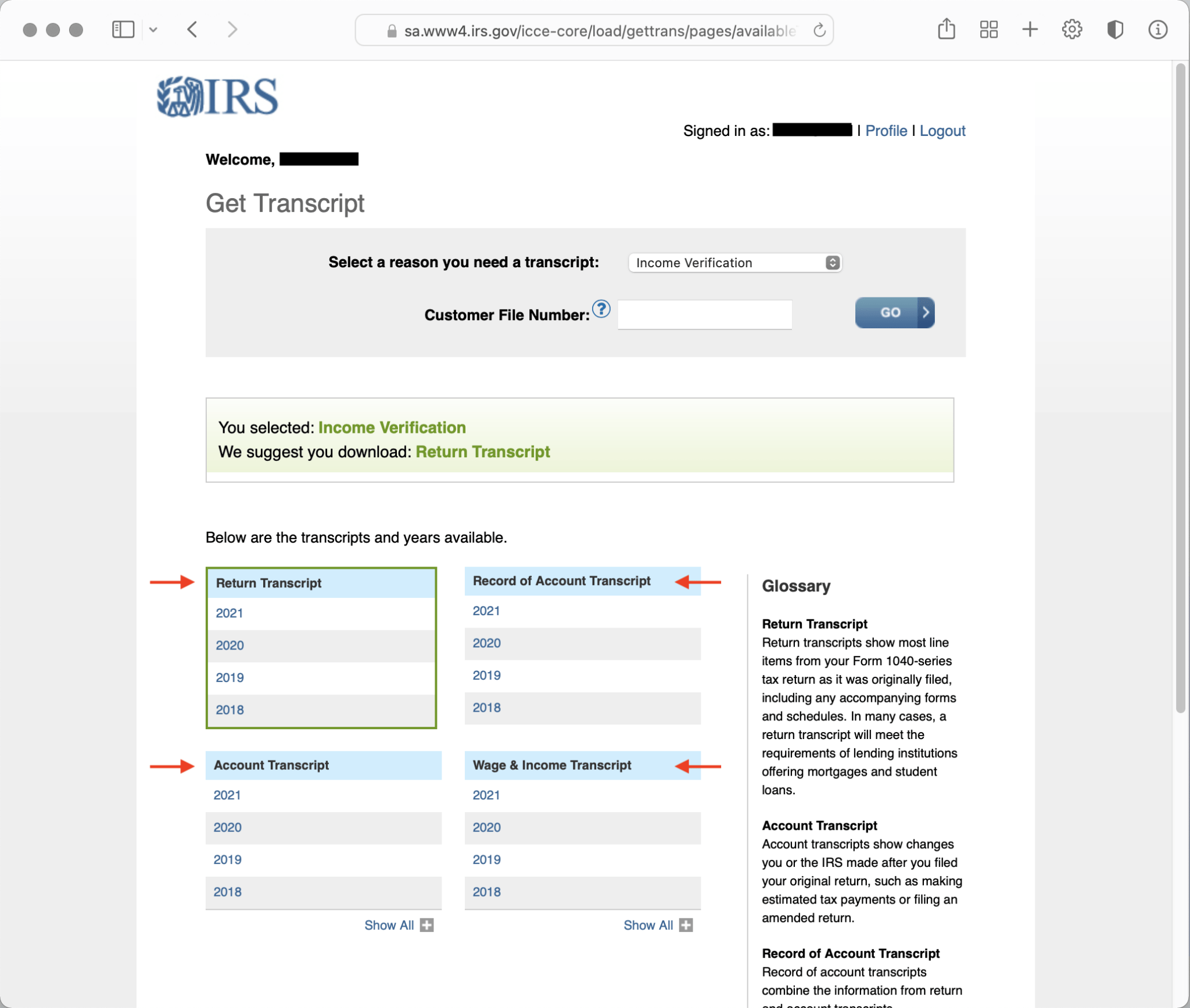 How To Get Copies of Your IRS Transcripts Online • Countless