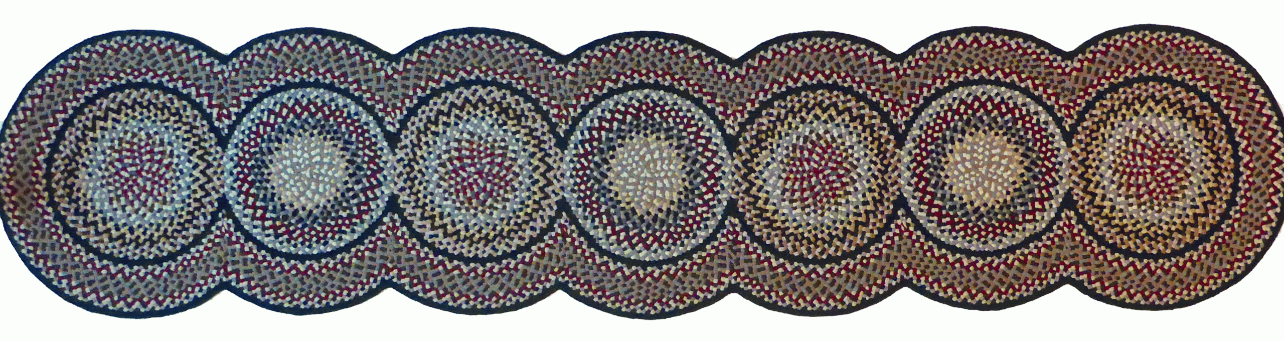 2'3" x 10' 7Circle Wool Braided Runner Country Braid House