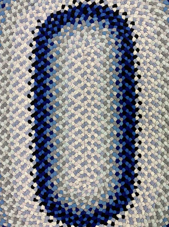 2′ x 3′ Oval Wool Braided Rug Custom Braided Rugs