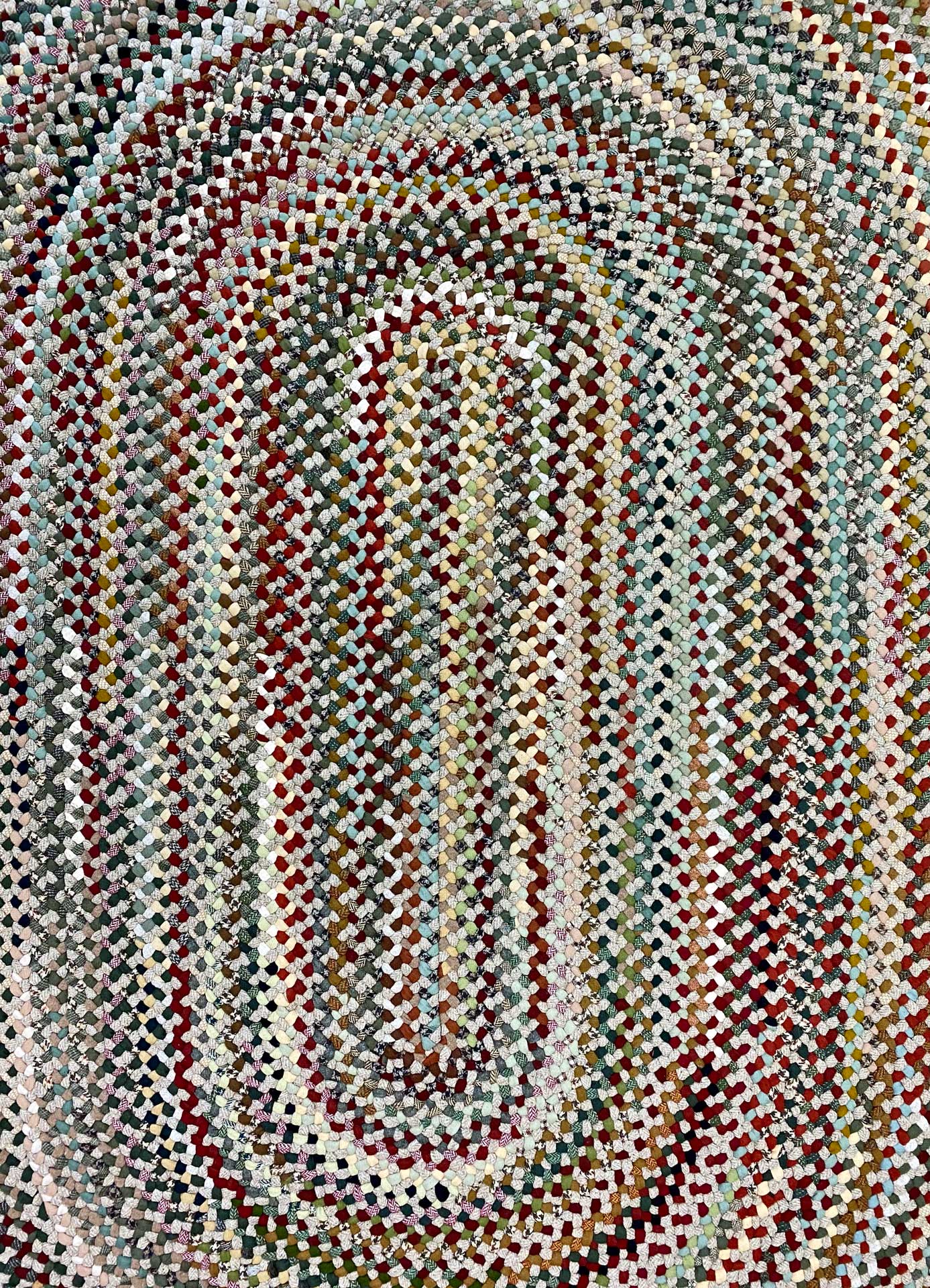 4' x 6' Oval Wool Braided Rug