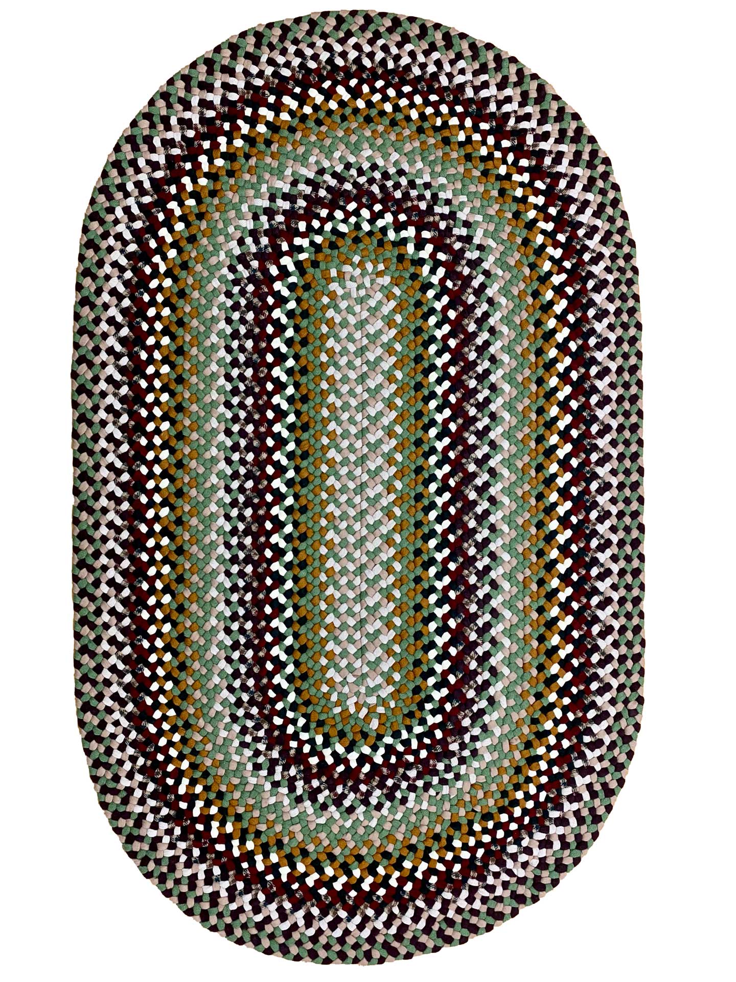 3' x 5' "Hannah" Oval Wool Braided Rug Country Braid House