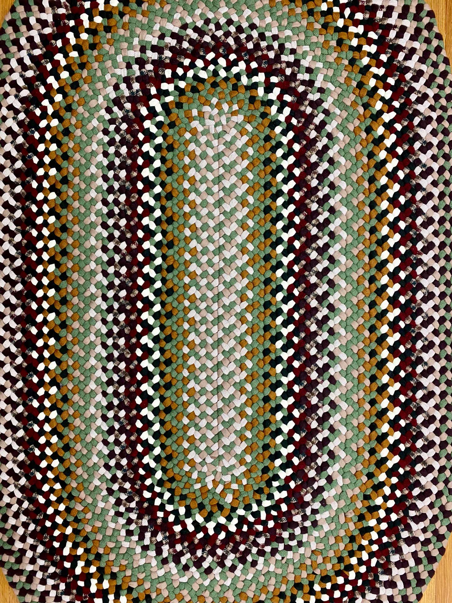 3' x 5' "Hannah" Oval Wool Braided Rug Country Braid House