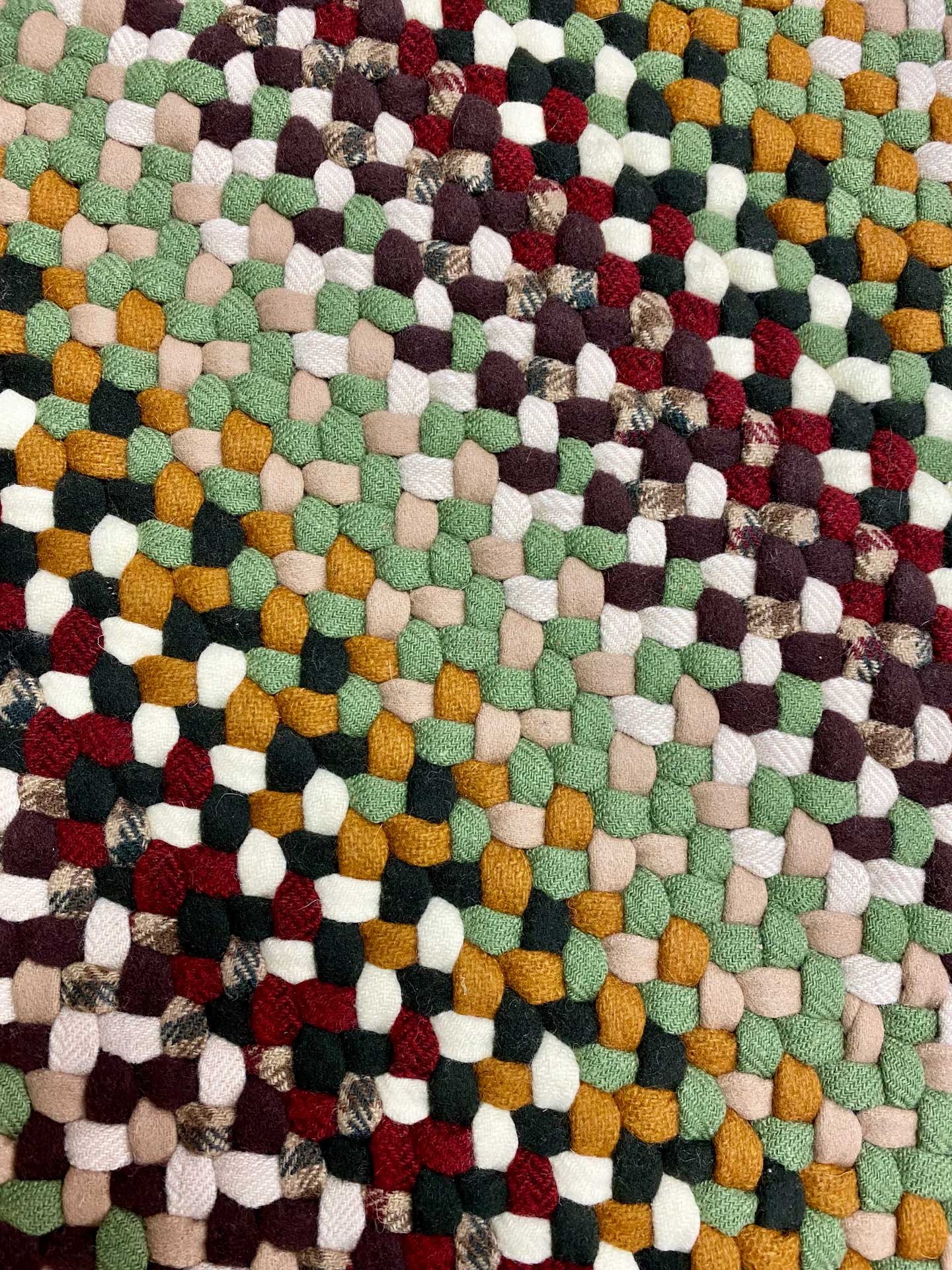 3' x 5' "Hannah" Oval Wool Braided Rug Country Braid House