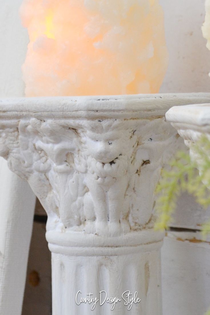 Painting faux gold thrift store candle holders Country Design Style