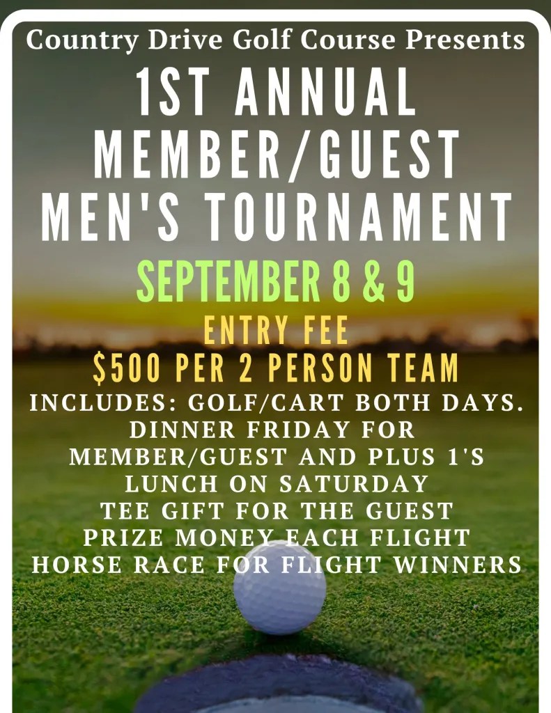 Golf Events Country Drive Golf Course