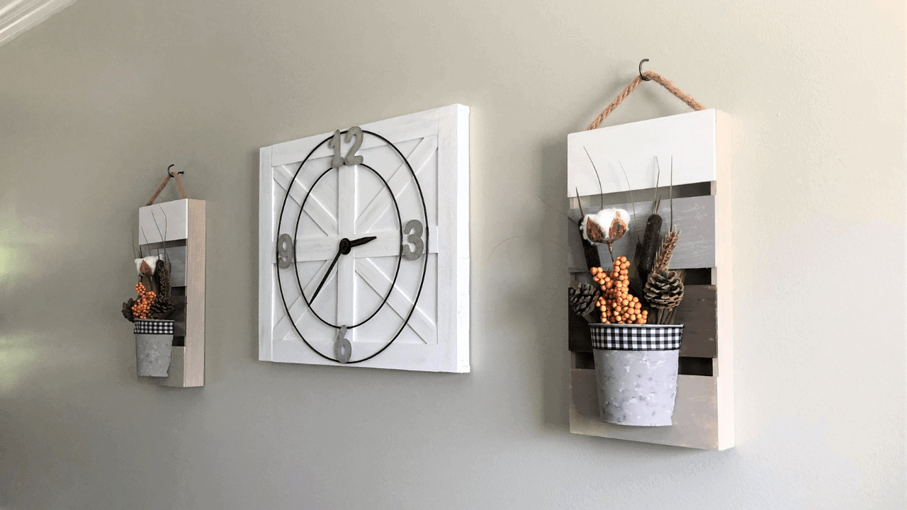 Farmhouse Diy Clock, Made Using Mostly Dollar Tree Items Country Lily DIY Decor