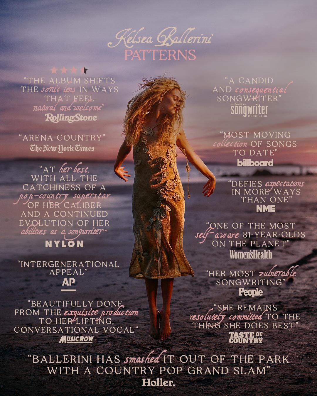 KELSEA BALLERINI RELEASES HIGHLY ANTICIPATED “PATTERNS (DELUXE