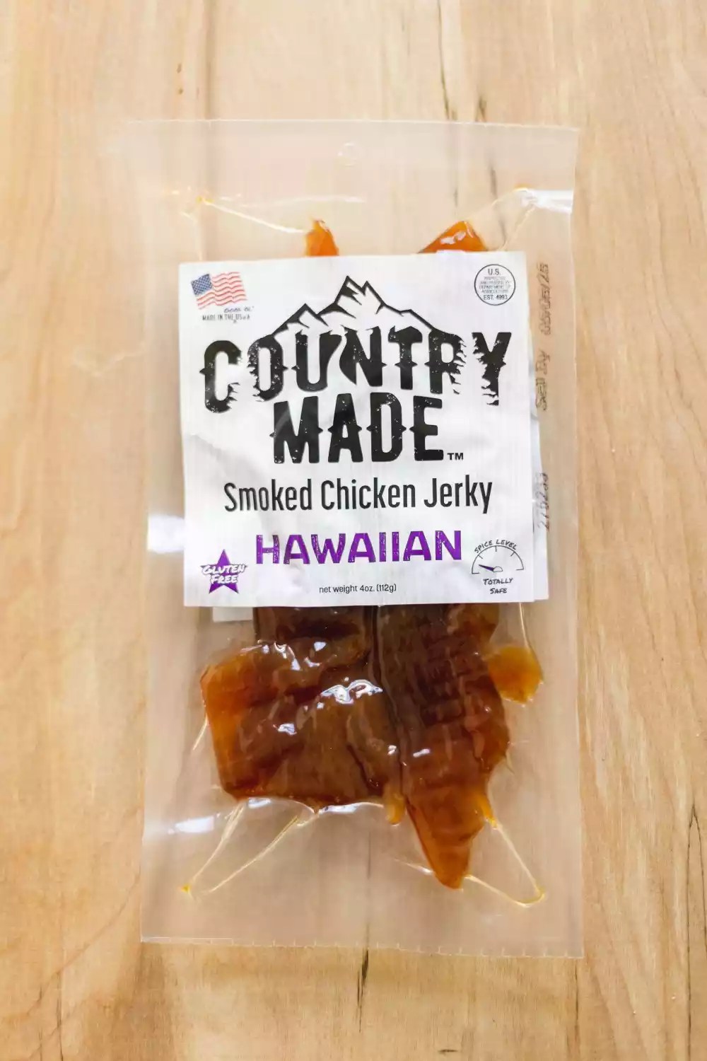 Hawaiian Smoked Chicken Jerky Country Made Goods