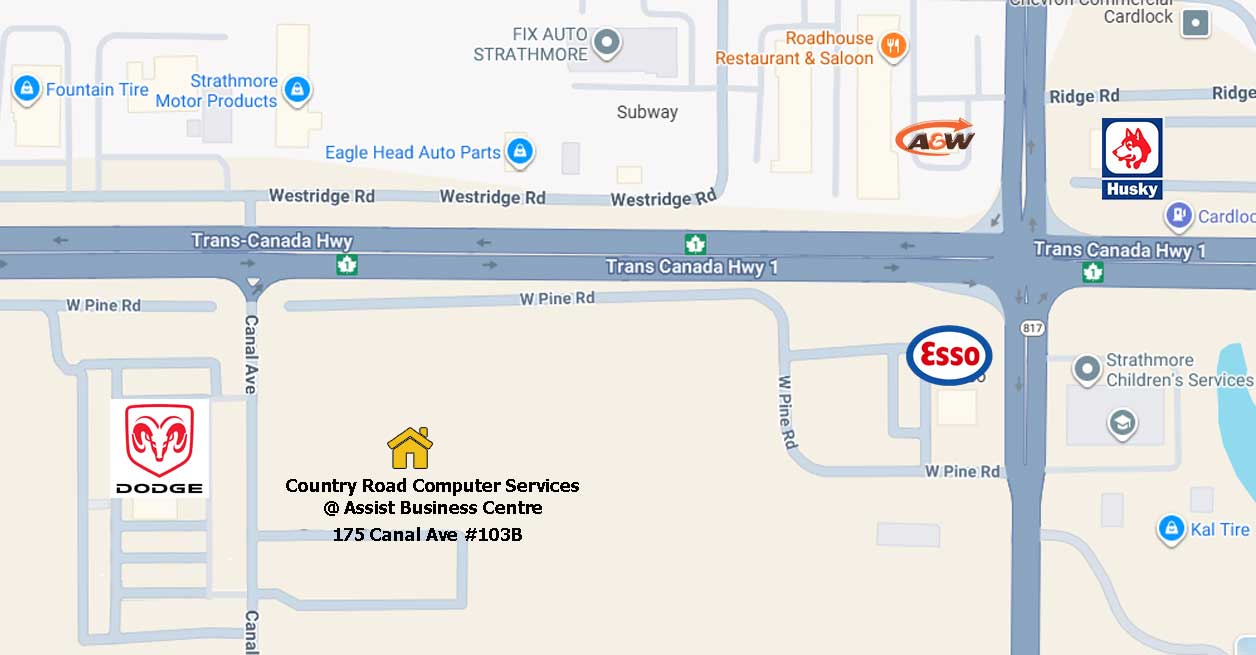 Strathmore Location Country Road Computer Services