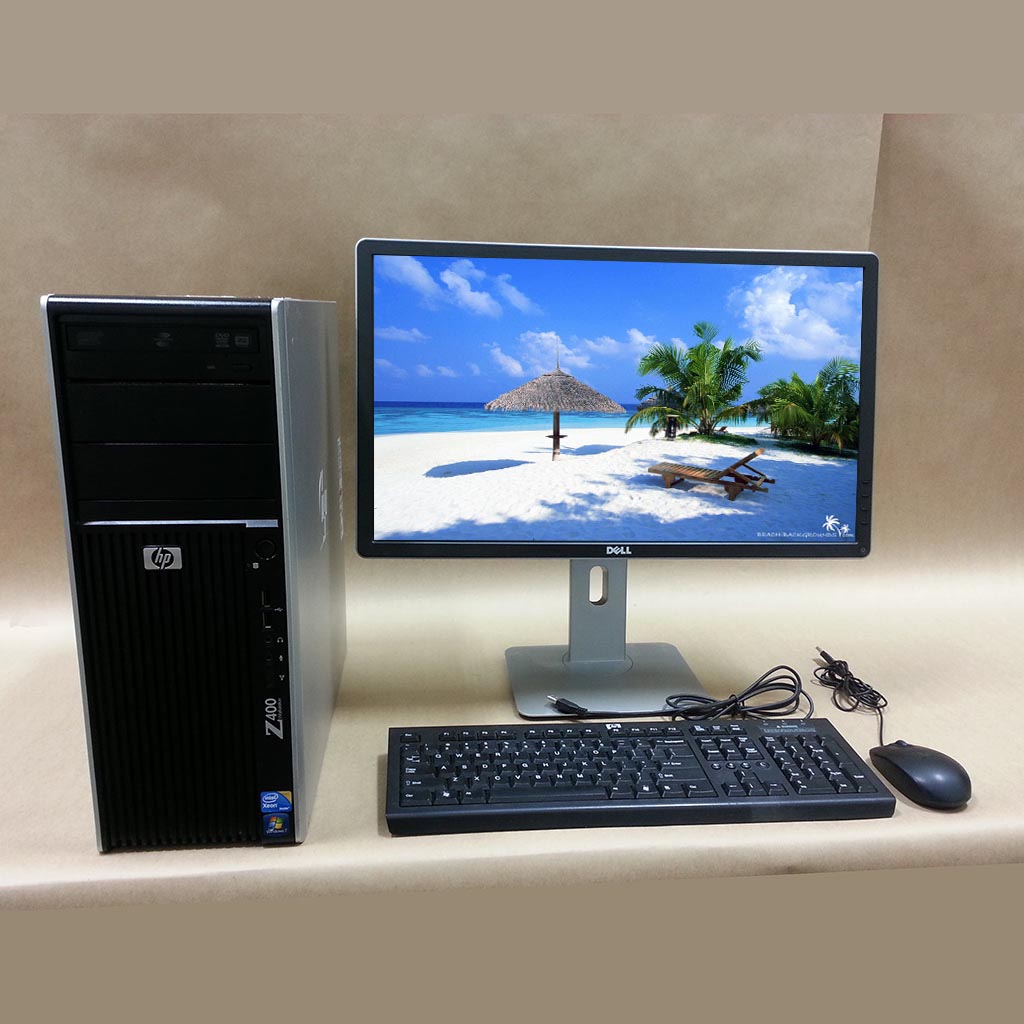 HP Z400 Workstation System Xeon W3520/4 GB/160250GB + 24" Monitor