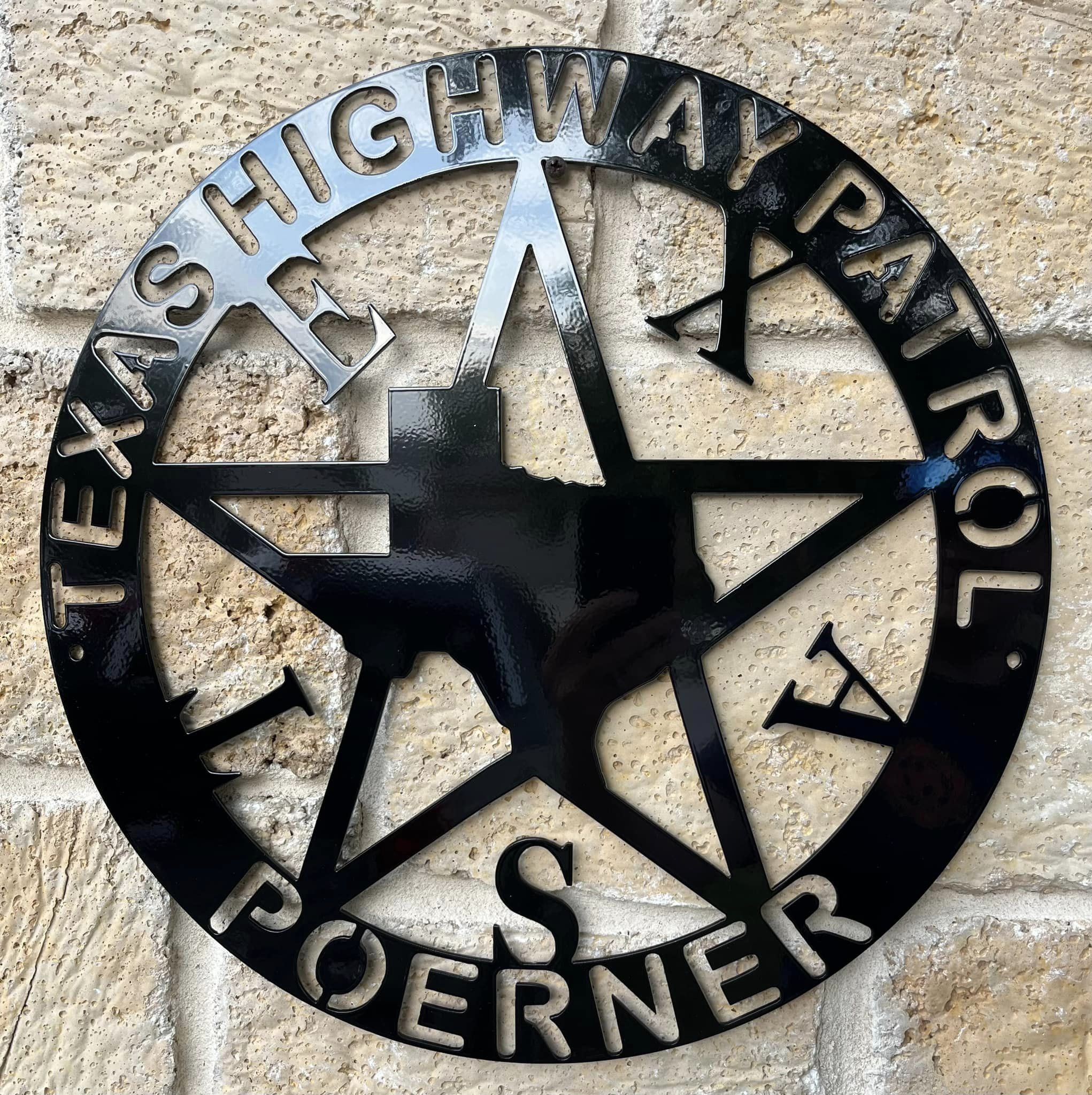Texas DPS Trooper Metal Sign