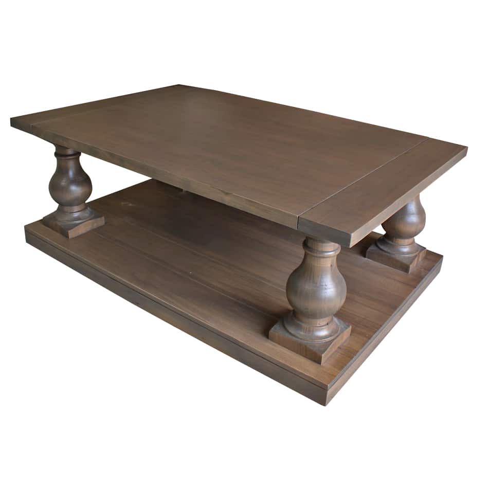 Balustrade Coffee Table Solid Wood Canadian Made