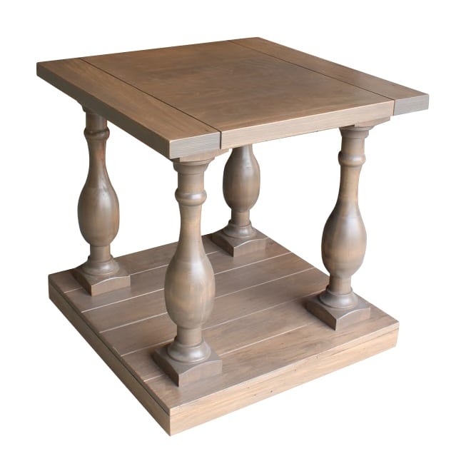 Balustrade End Table Solid Wood Canadian Made