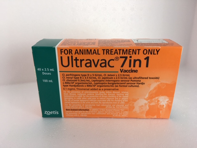 Ultravac 7 in 1 Vaccine [100 mL] Country Vet