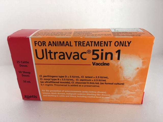 Ultravac 5 in 1 Vaccine [50 mL] Country Vet