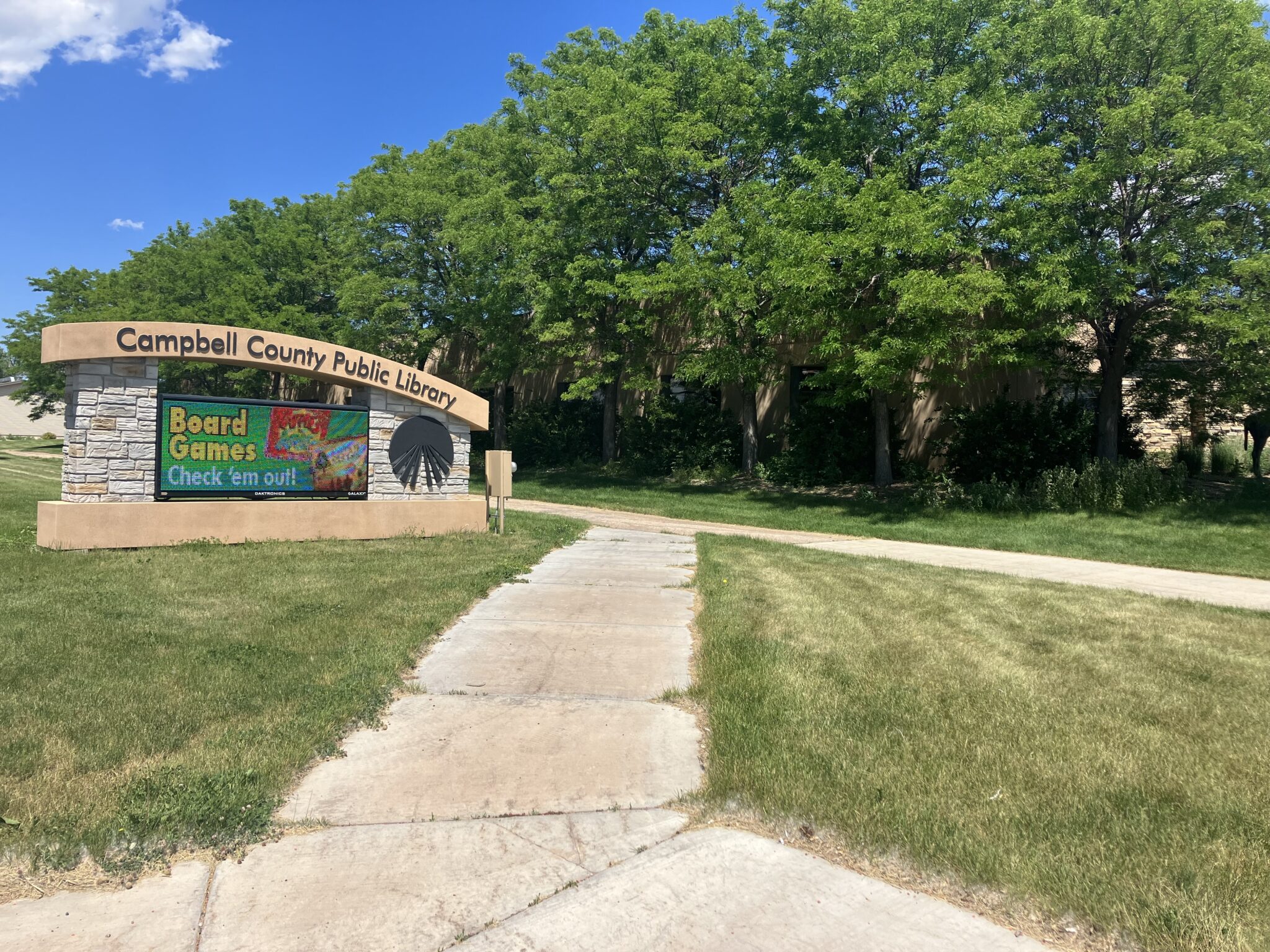 Gillette library adult program coordinator basement has water damage County 17