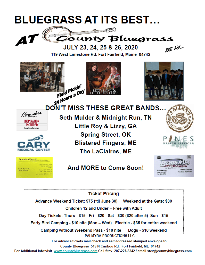 County Bluegrass Maine Bluegrass Music Festival & Concert Venue