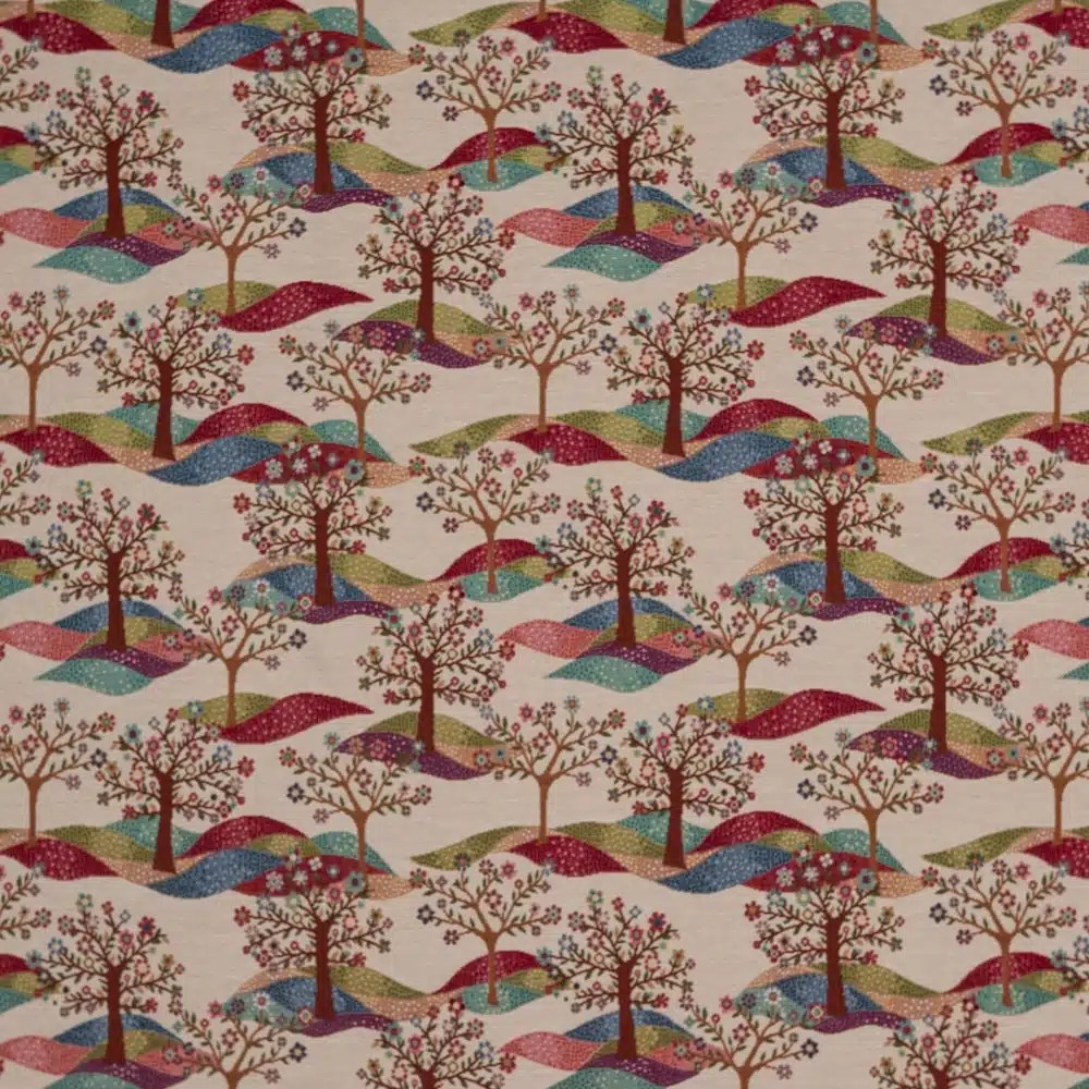 Tapestry Tree Multi Fabric County Fabrics Curtain & Upholstery Fabrics