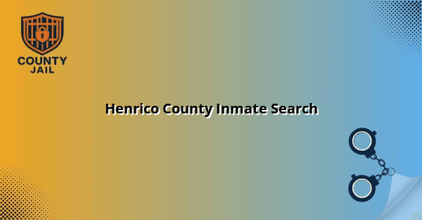Henrico County Inmate Search