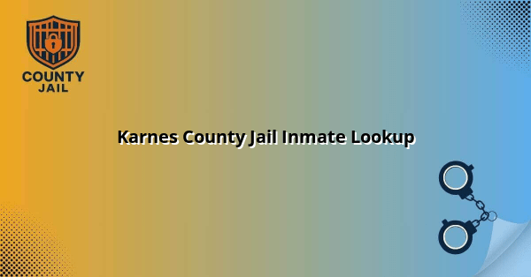 Karnes County Jail Inmate Lookup