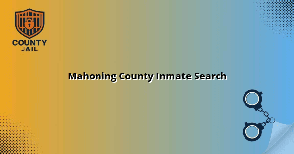 Mahoning County Inmate Search