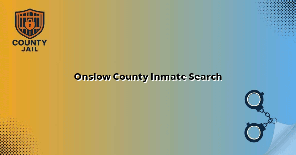 Onslow County Inmate Search