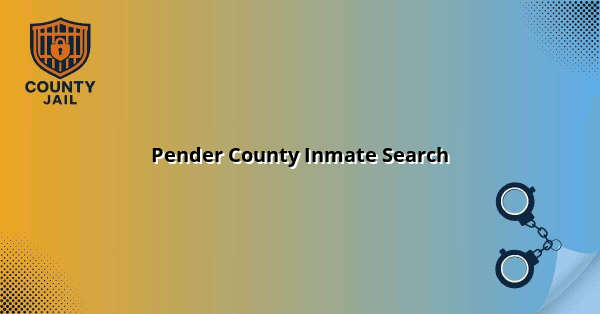 Pender County Inmate Search