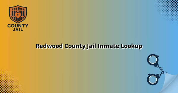 Redwood County Jail Inmate Lookup