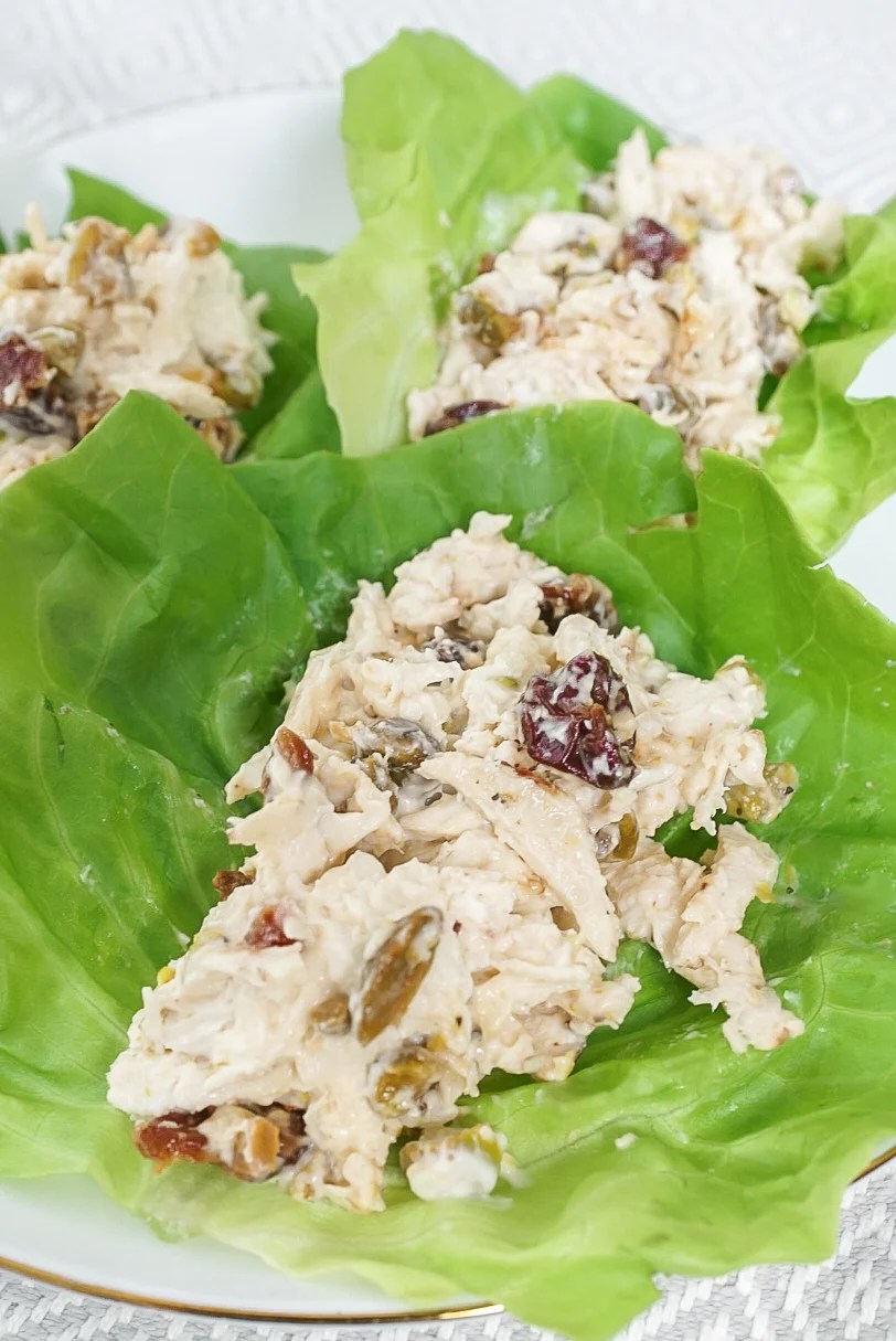 Pistachio Cherry Chicken Salad Couple in the Kitchen
