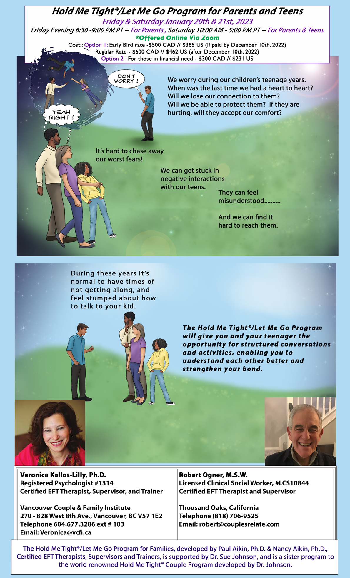 Hold Me Tight®/Let Me Go Program for Parents & TeensJanuary 20th