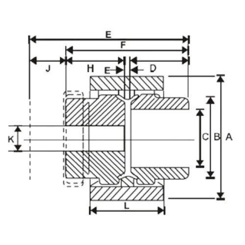NYLON SLEEVE COUPLING M 19 Coupling House
