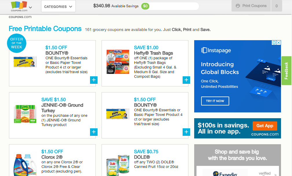 10 Best sites for Grocery Coupons Couponado