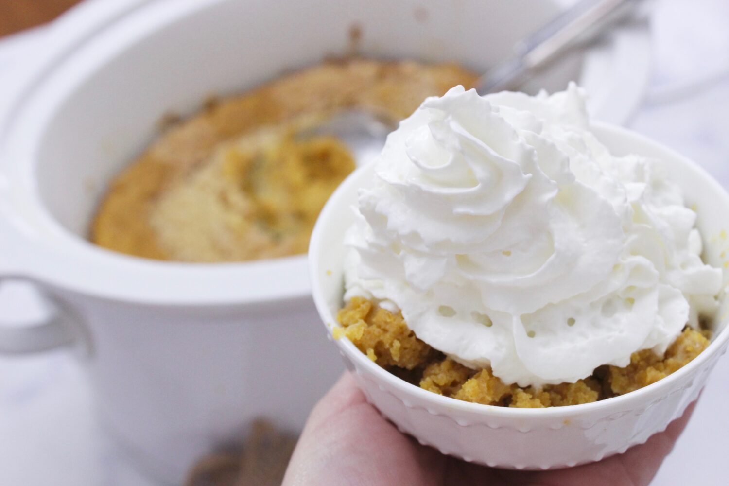 Crock Pot Pumpkin Dump Cake Recipe