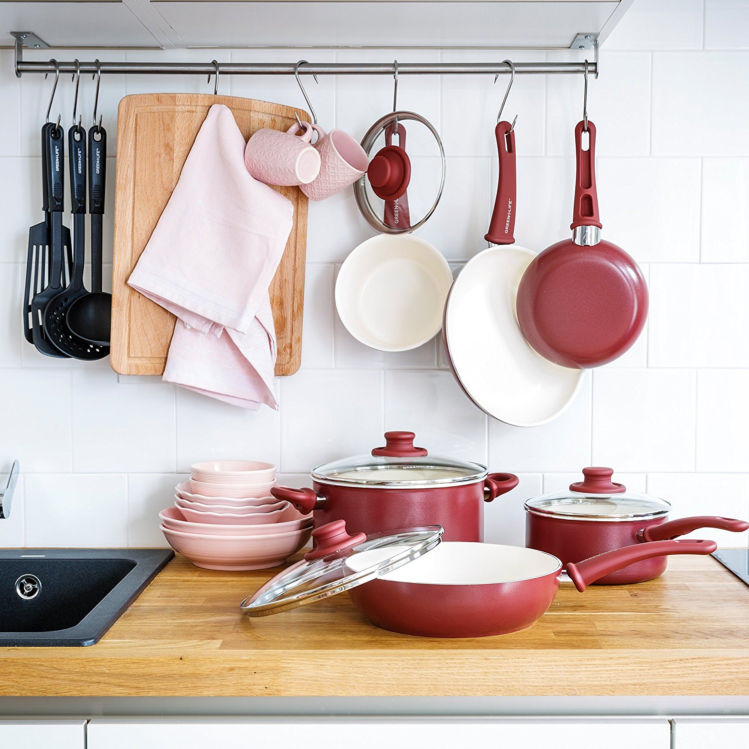 30 Off GreenLife 16pc Ceramic NonStick Cookware Set (2024)