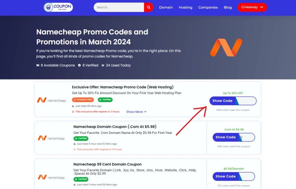 Namecheap Promo Code & Coupons (89 OFF) June 2024