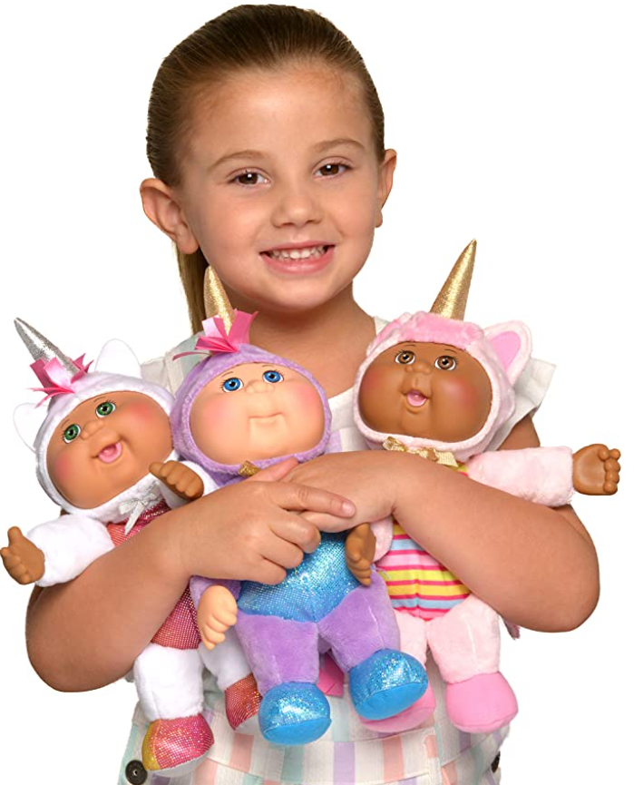 Cabbage Patch Kids 9" 3Pack Dolls Dressed as Magical Unicorns And More
