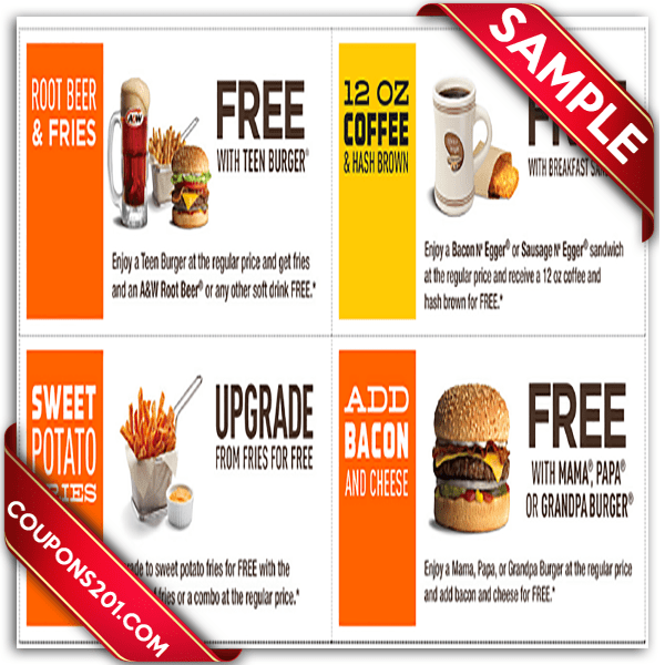 More A&W Free Printable Coupons
